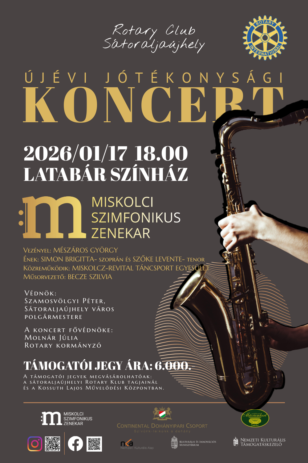 Rotary Club Sátoraljaujhely Újévi Jótékonysági koncertje